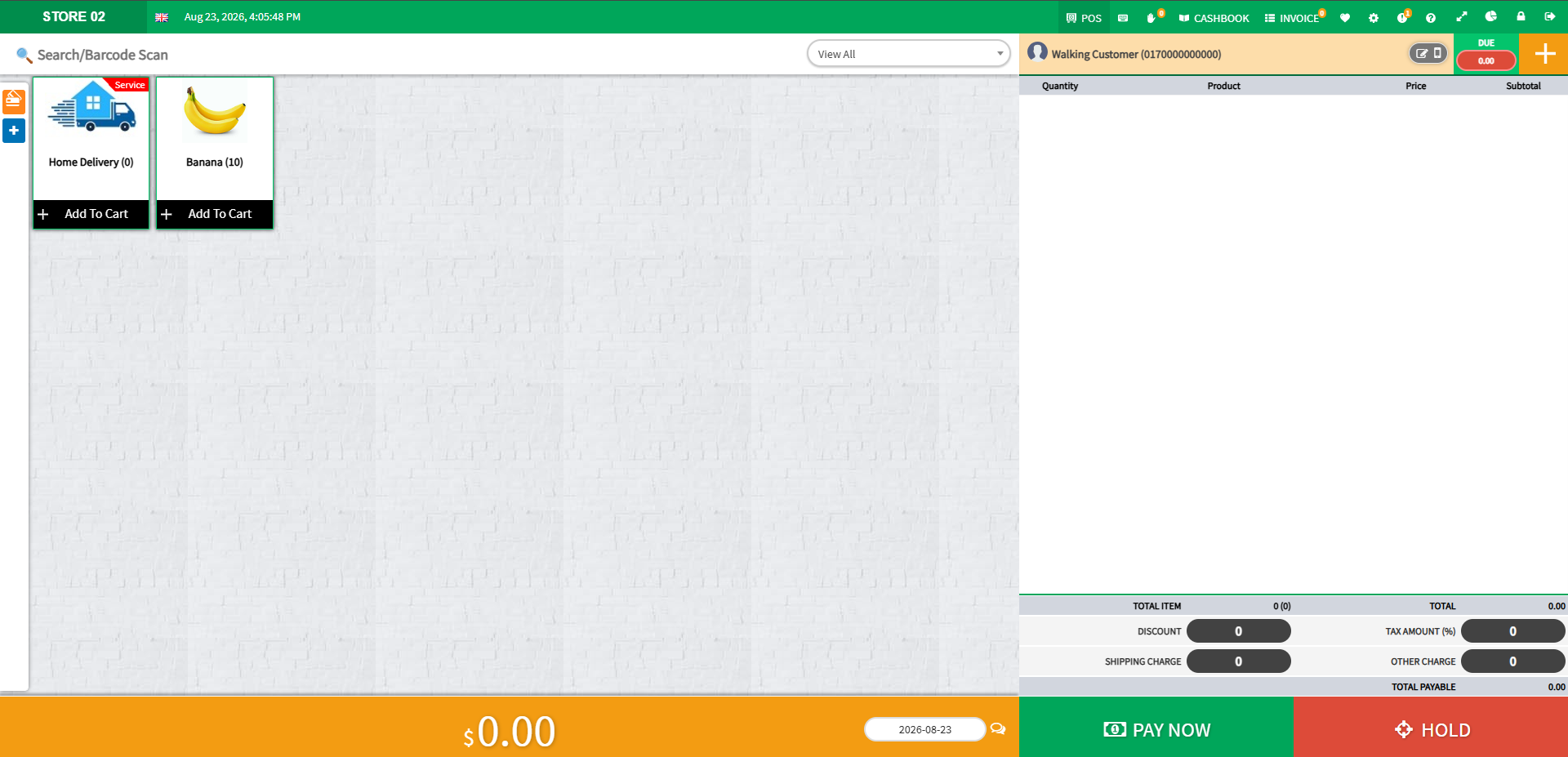 Grocery & Retail POS dashboard 1