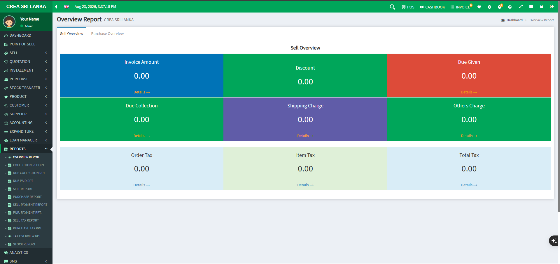 Grocery & Retail POS dashboard 1